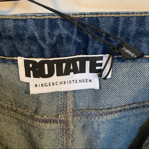 NWT Rotate Birger Christensen Jada Jeans in Dark Blue, Size 40/US8 - Picture 8 of 14